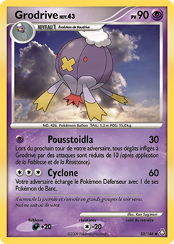 Carte Pokémon Grodrive 53/146 de la série Eveil des Légendes en vente au meilleur prix