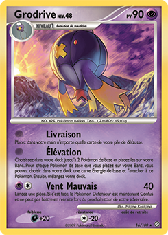 Carte Pokémon Grodrive 16/100 de la série Tempête en vente au meilleur prix