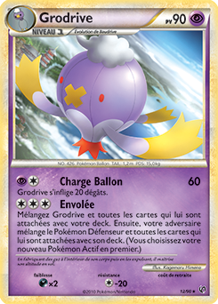 Carte Pokémon Grodrive 12/90 de la série Indomptable en vente au meilleur prix