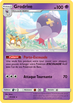 Carte Pokémon Grodrive 81/236 de la série Harmonie des Esprits en vente au meilleur prix