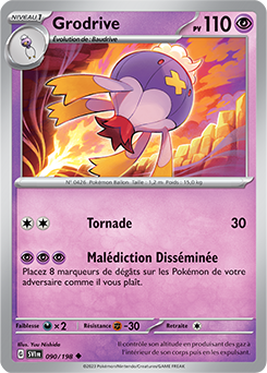 Carte Pokémon Grodrive 090/198 de la série Écarlate et Violet en vente au meilleur prix