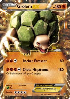 Carte Pokémon Pokémon EX Grolem EX 46/83 de la série Générations