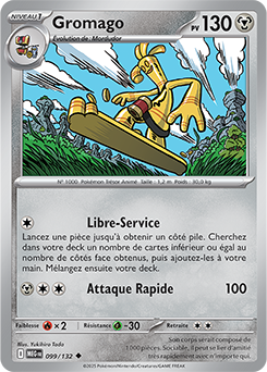 Carte Pokémon Peu commune Gromago 99/132 de la série Méga-Évolution