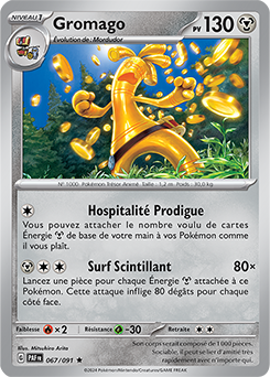 Carte Pokémon Gromago 67/91 de la série Destinées de Paldea en vente au meilleur prix