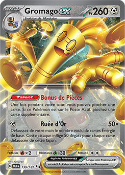 Carte Pokémon Gromago ex 139/182 de la série Faille Paradoxe en vente au meilleur prix