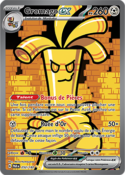 Carte Pokémon Gromago ex 252/182 de la série Faille Paradoxe en vente au meilleur prix
