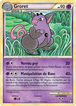 Carte Pokémon Groret 23/102 de la série Triomphe en vente au meilleur prix