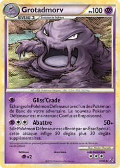Carte Pokémon Grotadmorv 31/90 de la série Indomptable en vente au meilleur prix