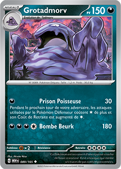 Carte Pokémon Grotadmorv 89/165 de la série 151 en vente au meilleur prix