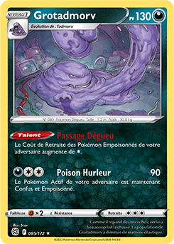 Carte Pokémon Grotadmorv 085/172 de la série Stars Étincelantes en vente au meilleur prix