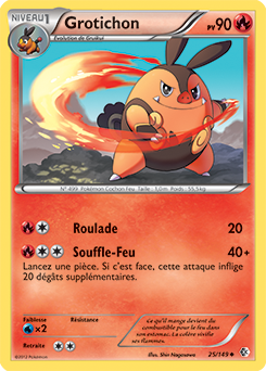 Carte Pokémon Peu commune Grotichon 25/149 de la série Frantières Franchies