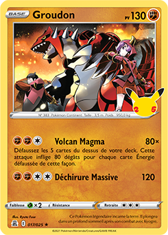 Carte Pokémon Groudon 17/25 de la série Célébrations en vente au meilleur prix