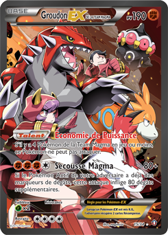Carte Pokémon Groudon EX de la Team Magma 15/34 de la série Double Danger en vente au meilleur prix