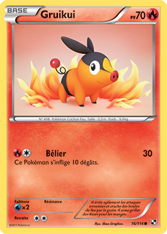 Carte Pokémon Gruikui 16/114 de la série Noir & Blanc en vente au meilleur prix