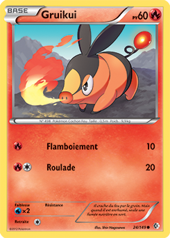 Carte Pokémon Commune Gruikui 24/149 de la série Frantières Franchies