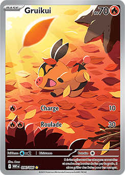 Carte Pokémon Illustration rare Gruikui 96/86 de la série Flamme Blanche