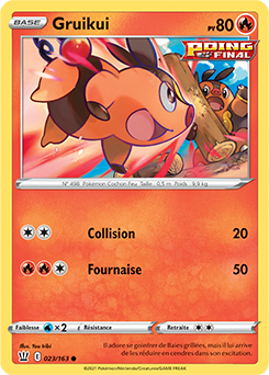 Carte Pokémon Gruikui 23/163 de la série Styles de Combat en vente au meilleur prix