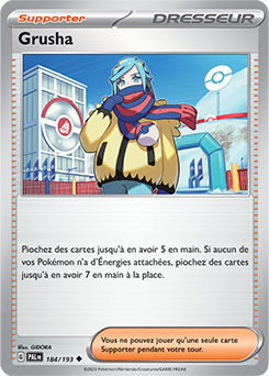 Carte Pokémon Grusha 184/193 de la série Évolutions à Paldea en vente au meilleur prix