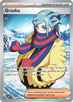 Carte Pokémon Ultra rare Grusha 253/193 de la série Évolutions à Paldea