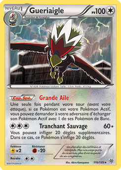 Carte Pokémon Gueriaigle 116/135 de la série Tempête Plasma en vente au meilleur prix