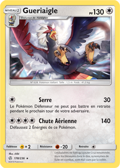 Carte Pokémon Gueriaigle 178/236 de la série Éclipse Cosmique en vente au meilleur prix