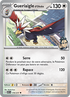 Carte Pokémon Gueriaigle d'Okuba 174/217 de la série Héros Transcendants en vente au meilleur prix