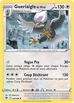 Carte Pokémon Gueriaigle de Hisui 132/189 de la série Astres Radieux en vente au meilleur prix