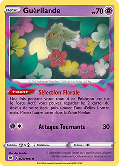 Carte Pokémon Rare Guerilande 079/196 de la série Origine Perdue
