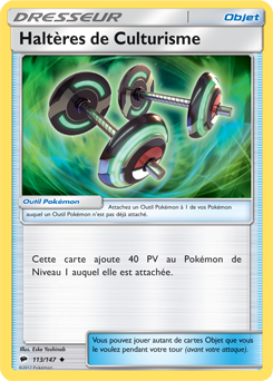 Carte Pokémon Haltères de Culturisme 113/147 de la série Ombres Ardentes en vente au meilleur prix