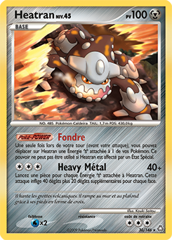 Carte Pokémon Heatran 30/146 de la série Eveil des Légendes en vente au meilleur prix