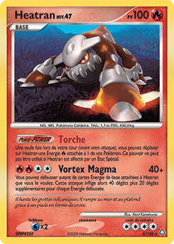 Carte Pokémon Heatran 6/146 de la série Eveil des Légendes en vente au meilleur prix