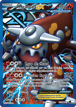 Carte Pokémon Heatran EX 109/116 de la série Glaciation Plasma en vente au meilleur prix