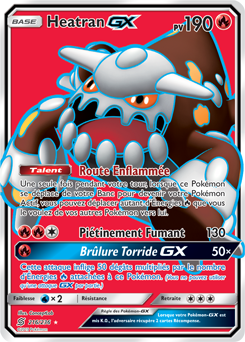 Carte Pokémon Heatran GX 216/236 de la série Harmonie des Esprits en vente au meilleur prix
