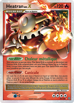 Carte Pokémon Heatran NIV.X 97/100 de la série Tempête en vente au meilleur prix