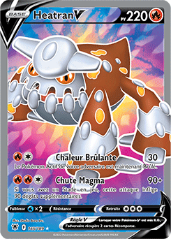 Carte Pokémon Heatran V 165/189 de la série Astres Radieux en vente au meilleur prix