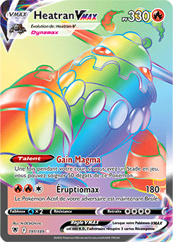 Carte Pokémon Heatran VMAX 191/189 de la série Astres Radieux en vente au meilleur prix