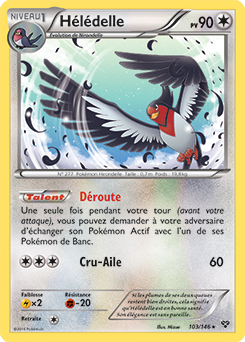 Carte Pokémon Rare Hélédelle 103/146 de la série X&Y