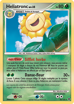 Carte Pokémon Rare Heliatronc 38/132 de la série Merveilles Secrètes