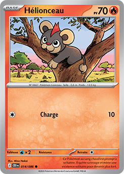 Carte Pokémon Hélionceau 14/86 de la série Chaos Ascendant en vente au meilleur prix
