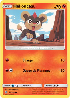 Carte Pokémon Hélionceau 36/236 de la série Éclipse Cosmique en vente au meilleur prix