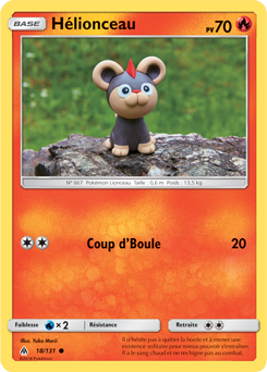 Carte Pokémon Commune Hélionceau 18/131 de la série Lumière Interdite