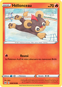 Carte Pokémon Helionceau 028/196 de la série Origine Perdue en vente au meilleur prix