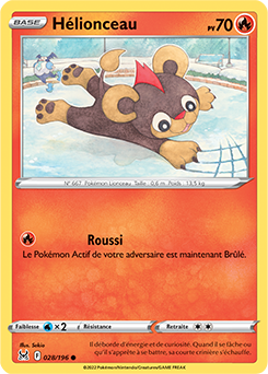 Carte Pokémon Communes Helionceau 028/196 de la série Origine Perdue