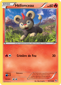 Carte Pokémon Hélionceau 19/106 de la série Étincelle en vente au meilleur prix