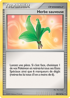 Carte Pokémon Herbe sauveuse 108/127 de la série Platine en vente au meilleur prix