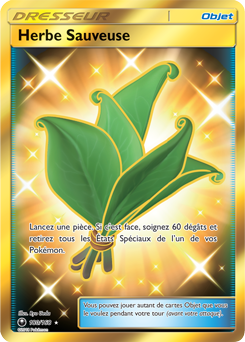 Carte Pokémon Herbe sauveuse 180/168 de la série Tempête Céleste en vente au meilleur prix