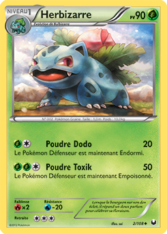 Carte Pokémon Herbizarre 2/108 de la série Explorateurs Obscurs en vente au meilleur prix