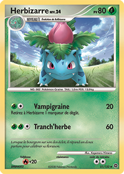 Carte Pokémon Herbizarre 51/132 de la série Merveilles Secrètes en vente au meilleur prix