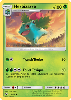 Carte Pokémon Herbizarre 2/73 de la série Légendes Brillantes en vente au meilleur prix