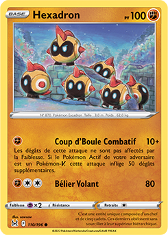 Carte Pokémon Communes Hexadron 110/196 de la série Origine Perdue